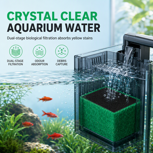 🔥FLASH SALE🔥 Actieve Kool Filterblok – Kristalhelder Aquariumwater, Snelle Honingraatfiltratie – Absorbeert Geuren, Verkruimelingsvrij – Groot 10x10x10cm of Klein 10x10x5cm! 🐠✨
