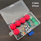 🔥FLASH SALE🔥 Complete Kit met Dobbers & Zinkers – HoogZichtbare Neonkleuren, HoogSchuim – Geïntegreerde Gewichtkern, Draagbare Tacklebox – 27/30mm – Rood & Geel! 🎣✨
