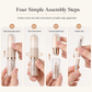 ⏳ Tijdelijke aanbieding⏳ 5 in 1 uitschuifbare make up kwastenset Compacte reiscapsule met poederkwast en siliconen lipkwast In vier kleuren