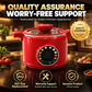 🔥FLASH SALE🔥 Multi-Functionele Slimme Kookpan – Vooraf Instellen, Keramische Binnenpan – 400W, 1,8L – Rijst, Soep, Pap & Hotpot – Compact & Rood! 🍲✨