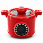 🔥FLASH SALE🔥 Multi-Functionele Slimme Kookpan – Vooraf Instellen, Keramische Binnenpan – 400W, 1,8L – Rijst, Soep, Pap & Hotpot – Compact & Rood! 🍲✨