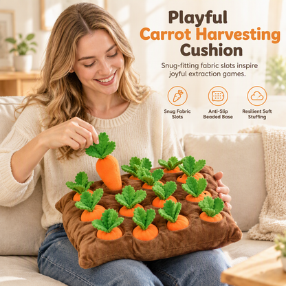 ⏰50% KORTING – LAATSTE KANS⏰ Interactief Worteltrek Spel – Veerkrachtige Wortels, Vol & Veerkrachtig – Hoogwaardig Kristalvelours – Wortelveld 35x35cm, Wortels 12cm – 0,5kg! 🔥