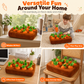 ⏰50% KORTING – LAATSTE KANS⏰ Interactief Worteltrek Spel – Veerkrachtige Wortels, Vol & Veerkrachtig – Hoogwaardig Kristalvelours – Wortelveld 35x35cm, Wortels 12cm – 0,5kg! 🔥