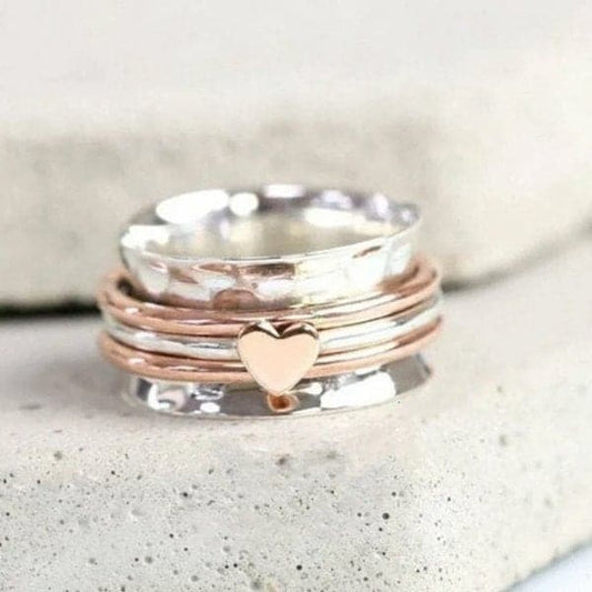 🎁Valentijnsdag Hete Uitverkoop 49% UIT⏳Zelf Liefde Spinner Hart Ring