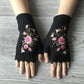 2023 Handgeborduurde handschoenen Gebreide dameshandschoenen Bloemenhandschoenen