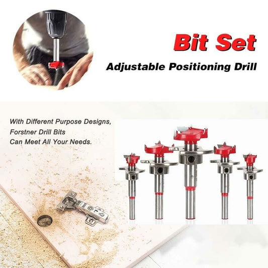 🔥Hot sale 49% OFF🔥Positioning Woodworking Drill Bit Set