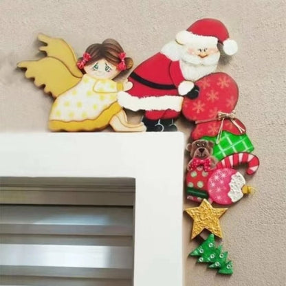 Grappige kerstdeurkozijndecoraties