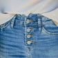 Vintage jeans met hoge taille en wijd uitlopende pijpen uit de jaren 70