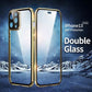 Magnetisch Aangemaakt Glas Dubbelzijdig Telefoongeval voor iPhone