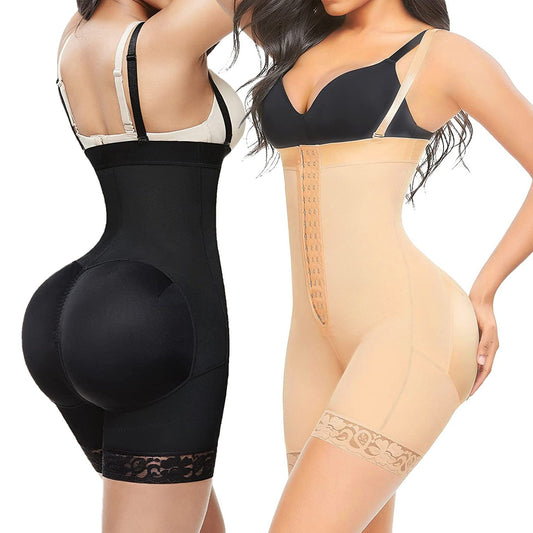 Compressie Shapewear Open Bust Tummy Control met Rits