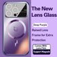 Lens Explosieveilige Frosted Magnetic Attraction Case Cover voor iPhone