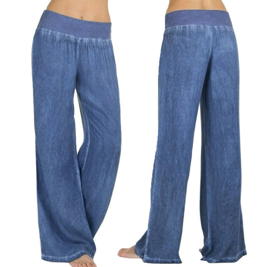 2023 Mode losse casual jeansbroek met hoge taille-elasticiteit