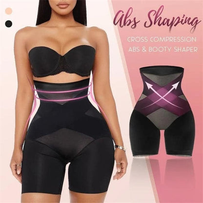 🔥KOOP 1 KRIJG 1 GRATIS-Nieuwe kruiscompressie Abs& Booty Hoog Getailleerde Shaper